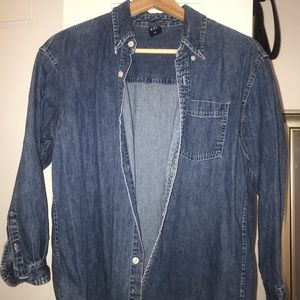 Button up chambray shirt